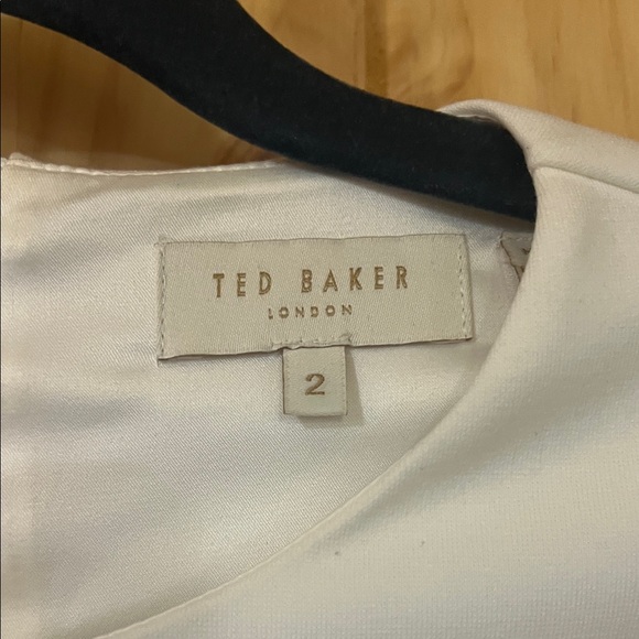 Ted Baker Majestic Jewel Cream Midi Dress (UK-2) 4-6 US EUC - Picture 3 of 8